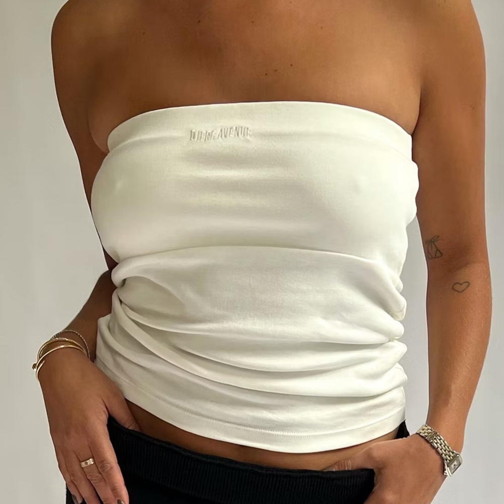 Djerf Avenue Daily Tube Top White